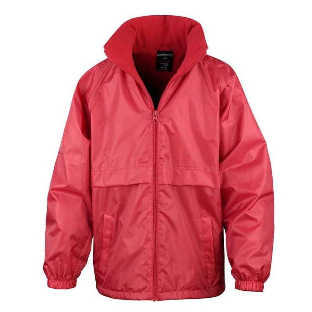 Result Core Childrens/Kids Fleece Lined Jacket / Red
